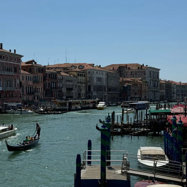 Gondola rides in Venice Italy 