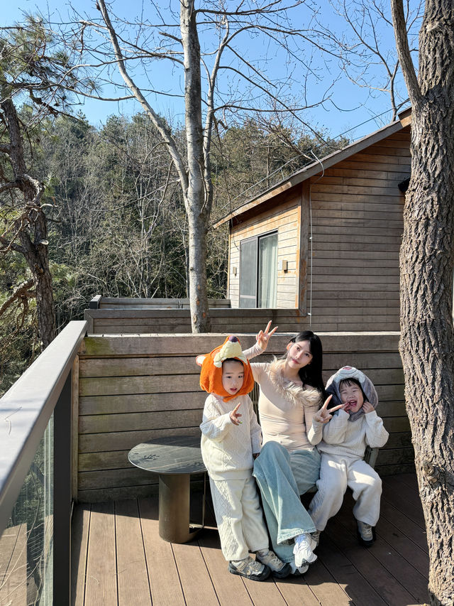 天姥隱的春天 住進童話裡的森林小木屋