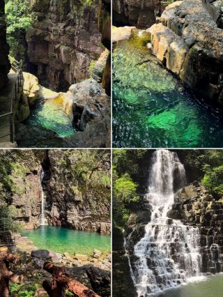 Guangdong Shaoguan Ruyuan Grand Canyon, a dreamy journey under the waterfalls!