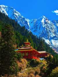 嘎瓦龍景區在波密遇見360°雪山環繞的秋日秘境