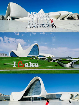 Azerbaijan | 🌍Baku Aliyev, Zaha Hadid's masterpiece, the pure white palace