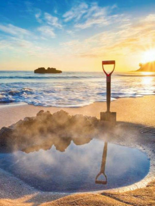 Digging Hot Springs on the Beach? Coromandel Hot Water Beach + Cathedral Cove
