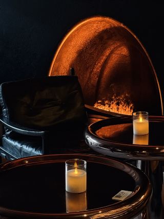 The fireplace cabin hidden in the Lirui Hotel
