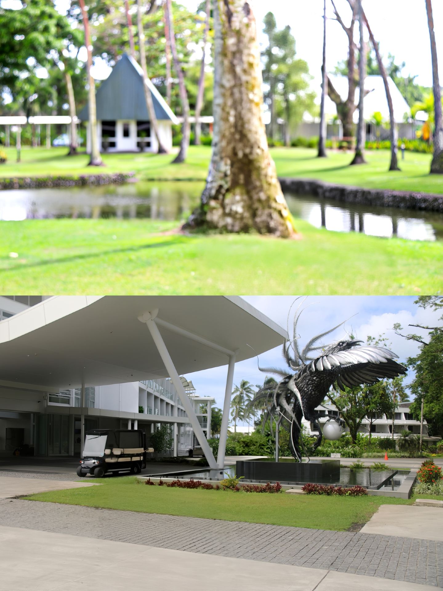 Fiji Pacific Harbour Visitor Center: Colorful Thatched Huts and Fijian Style