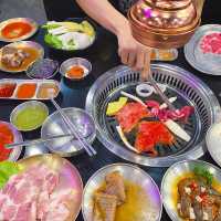 ปิ้งย่างเกาหลี Hongdae BBQ buffet 470net