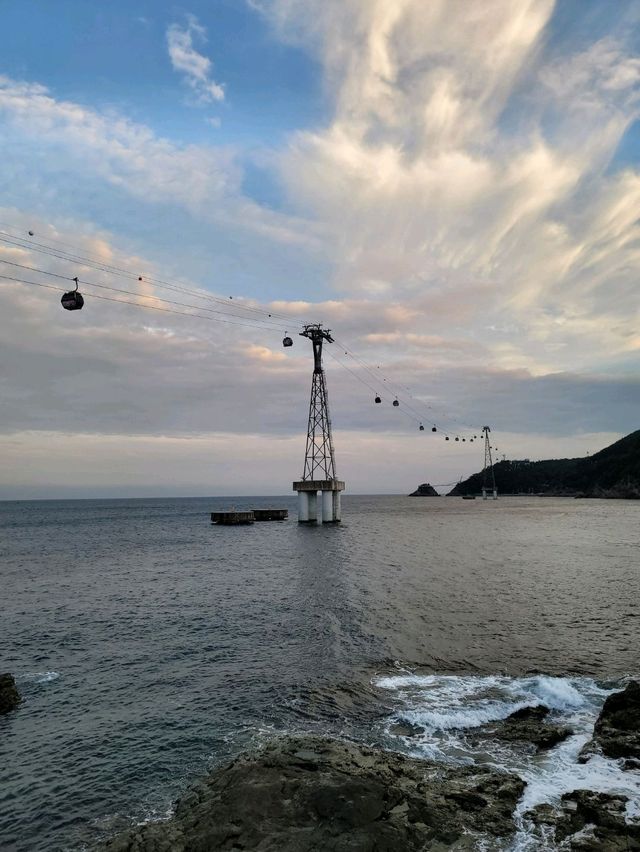노을질무렵 더 예쁜 송도 구름산책로☁️