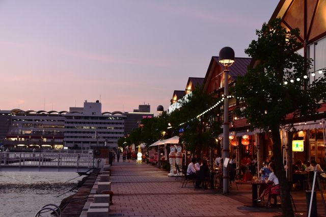 나가사키 시내 대표 일몰&석양 감상 포인트, 데지마워프 Dejima Wharf