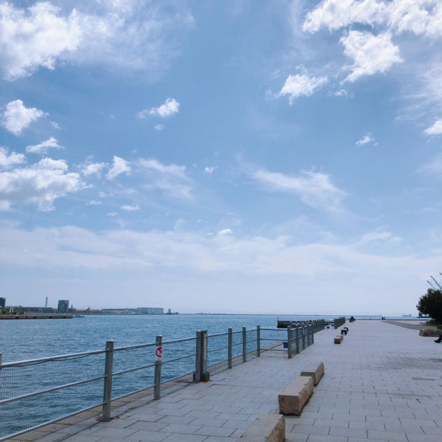 【神戸メリケンパーク】海の見えるスタバ♪