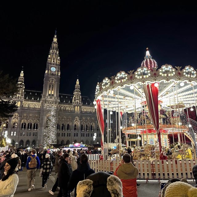 Viennese Christmas wonderland at city hall sq