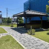 【長野県/下諏訪　諏訪大社 下社 春宮近くにある御柱祭の資料館】
