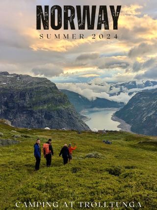 Camping at Trolltunga, Norway 
