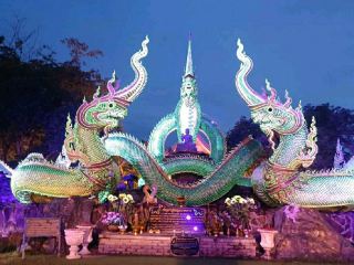 Wat Pa Phu Pang.. Glowing Naga, Ubon Ratchathani.