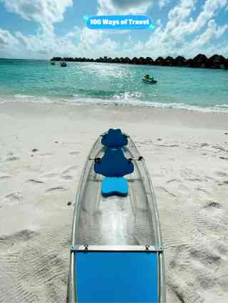 モルディブの海 まるで夢のようなモルディブの海。こんな場所をSea-Dooと駆け