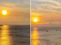 大澳日落-大海與天空,配上日落晚霞,構成一幅美麗的風景畫