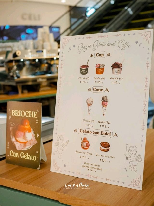 Grazia Gelato & Coffee ที่ CTW ชั้น 1 อร่อยจุงงง