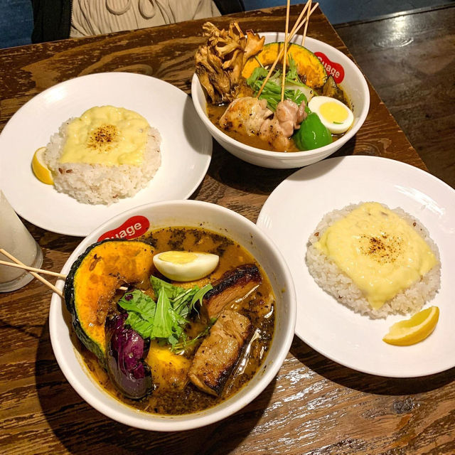 Awesome soup curry in Susukino😍