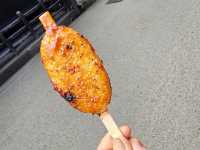 名古屋高山老街美食：烤味噌五平餅與糰子
