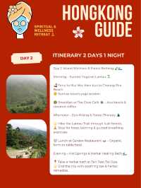 2 Day Wellness Retreat in Hongkong