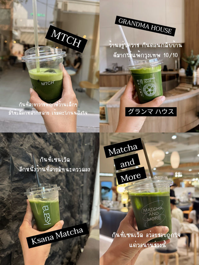 Matcha 🍵🍡 รวมร้านมัทฉะที่ได้ลองและชอบ 🍃