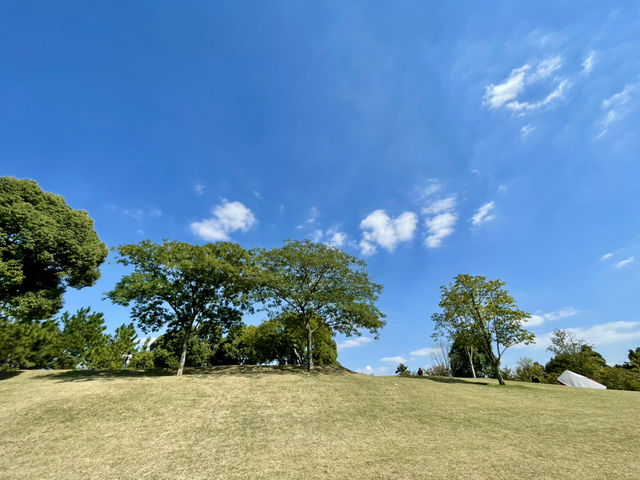 【上海・闵行文化公園】青い建物と池が印象的
