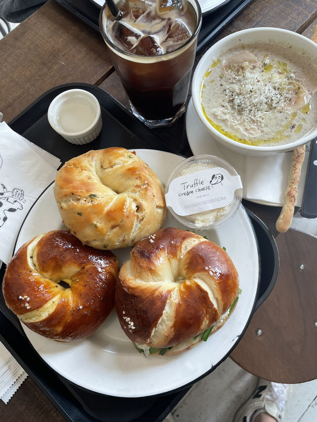 韓国🇰🇷LONDON BAGEL MUSEUM トサン店🥯☕️🇬🇧