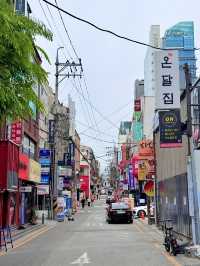 A Famous District in Seoul South Korea