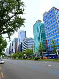 A Famous District in Seoul South Korea