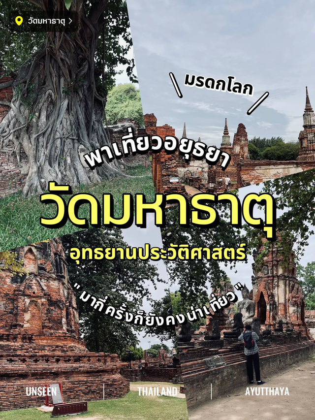 🧡พาเที่ยว "วัดมหาธาตุ" อุทธยานประวัติศาสตร์✨