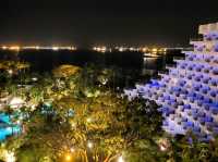View of Siloso Beach from Shangri-la Rasa Hotel