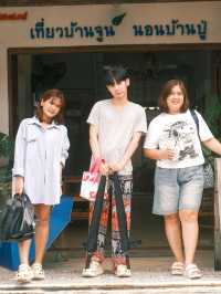🩷เที่ยวบ้านจูน นอนบ้านปู่ คาเฟ่ @บางเสร่ 