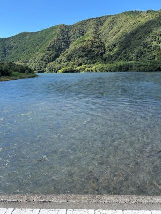 Relax in the last clear stream of the Shimanto River.