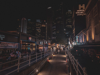 🍻 Singapore Boat Quay Night Walk