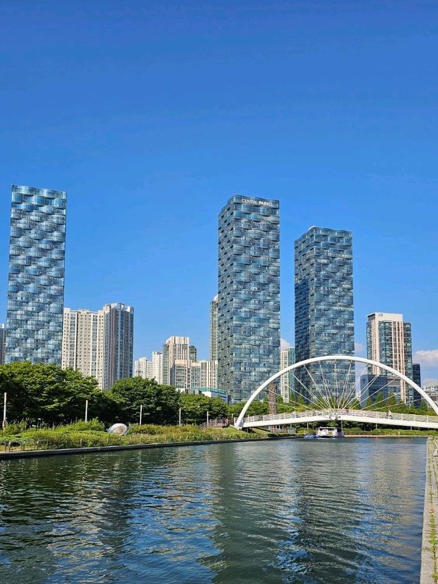 송도의 호수 큰 공원