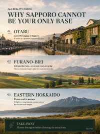 Hokkaido First-Timer Route Builder: Sapporo + Otaru + Furano–Biei — or Go East?
