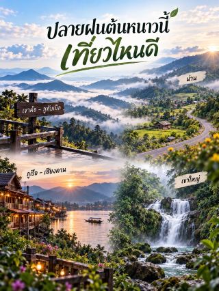 Where to go this transition from rainy season to cool season? 4 great destinations with a relaxing atmosphere perfect for recharging 🍃🌫️