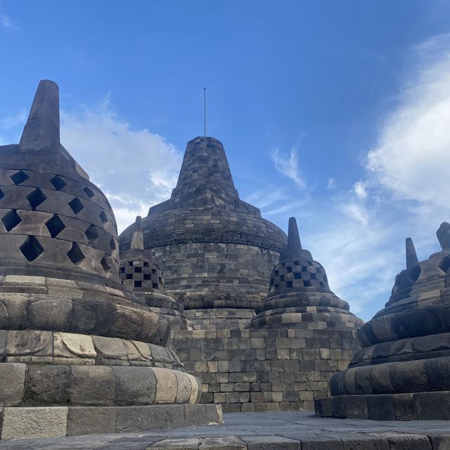 Prambanan, most beautiful hindu temple in the world, and Borobudur, the biggest buddhist monument.