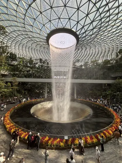Rain Vortex at Jewel Changi Airport in Singapore