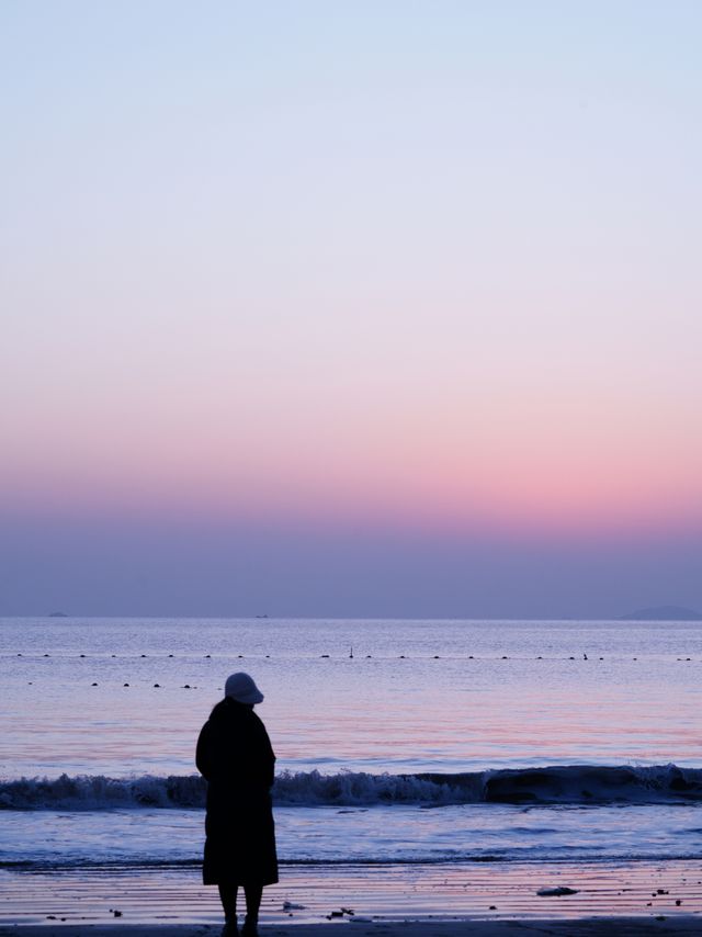 浪漫的具象化陪你一起看海上日出