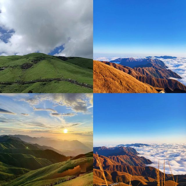 山頂上的草原，雲端上的邂逅，武功山等你來
