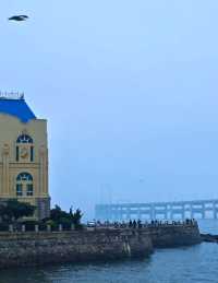 來到大連跨海大橋感受海風～