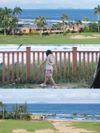 海陵島遛娃天花板！窗外海藍到以為在國外
