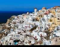 在聖托里尼藍白秘境，把日落和浪漫焊在鏡頭裡～