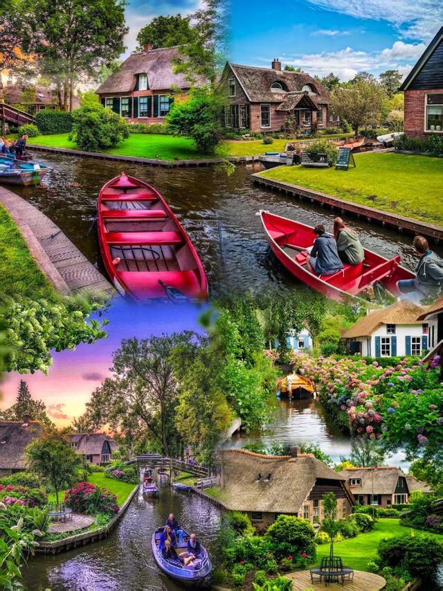 荷蘭羊角村|闖進童話裡的水上世界,美到窒 荷蘭羊角村|闖進童話裡的水上世界,美到窒