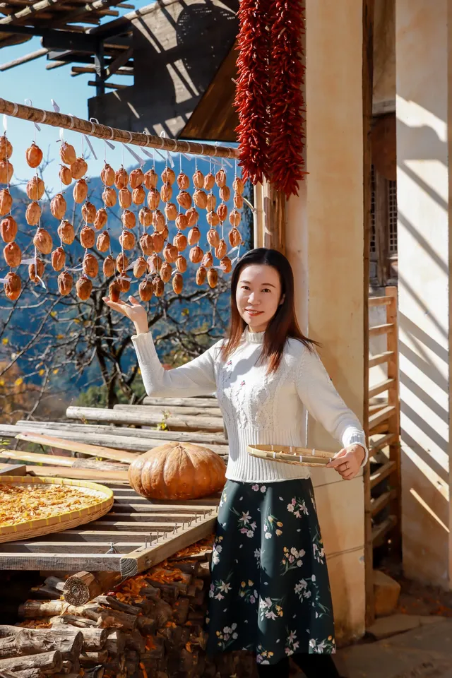 12月的婺源篁嶺曬秋，太陽是最好的濾鏡