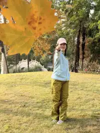 上海植物園紅葉撿秋墜美機位