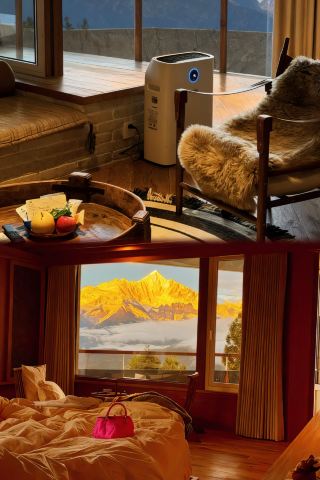 Newly opened Meili hotel to lie down and watch the sunlit golden mountain, great price for Spring Festival trip