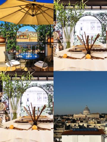 **Рим | Отель Isaiah: Сад на крыше с панорамным видом на собор Святого Петра** Отель: Isaiah Hotel ISA DESIGN