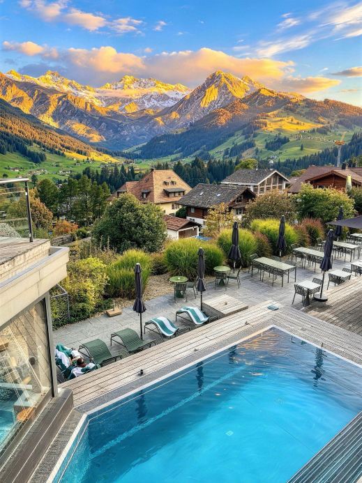 Switzerland, this is truly the snowy mountain view hotel of a lifetime