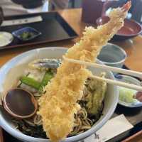 【福島】驚きのどデカい穴子天ぷらと本格手打ち蕎麦
