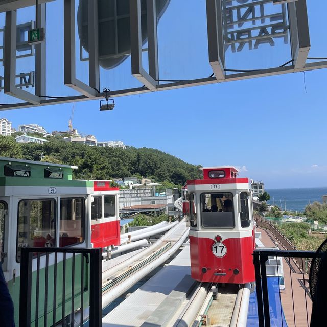 釜山海雲台人氣膠囊列車🥳